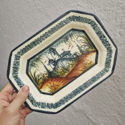 Ceramic tray - 25 cm. -