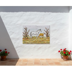 Mural de Azulejos "CABALLOS"