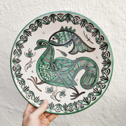 Ceramic plate "Punter" -...