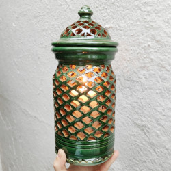 "Tito" openwork green...