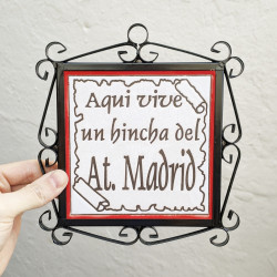 Ceramic Tile "ATLETICO M."...