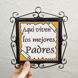 Azulejo "PADRES" c/marco -...