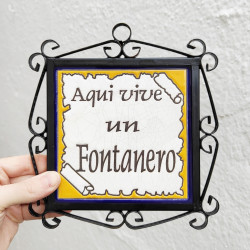 Tile "FONTANERO" Avec cadre...