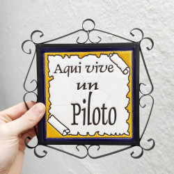 Tile "PILOTO" Avec cadre -...