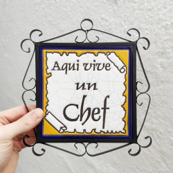 Tile "CHEF" Avec cadre -...