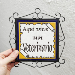 Ceramic Tile "VETERINARIO"...