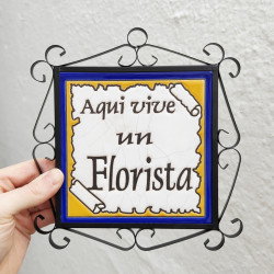 Tile "FLORISTA" Avec cadre...