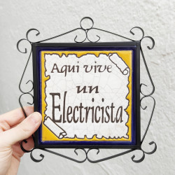 Azulejo "ELECTRICISTA"...