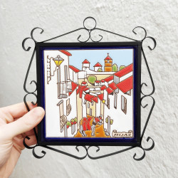 Tile "MIJAS" Avec cadre -...