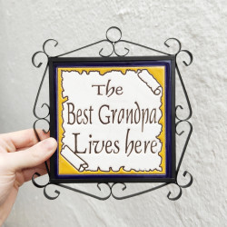 Ceramic Tile "GRANDPA" with...