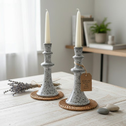 Ceramic candlestick - 23cm. -