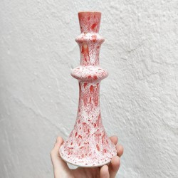 Ceramic candlestick - 23cm. -