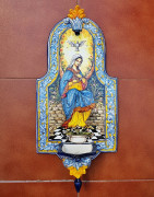 Fontes "eau bénite" en céramique d'Espagne